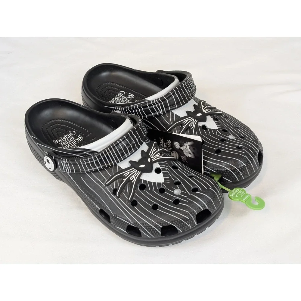 Crocs Nightmare Before Christmas Jack Skellington Clogs M10 W12 NWT